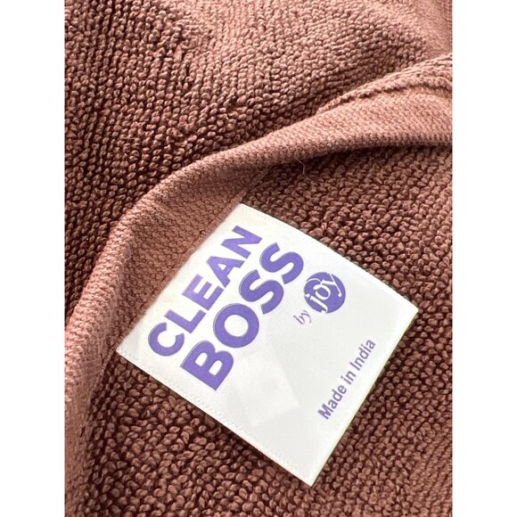 Joy CleanBoss 2Piece USA Grown Cotton Luxe Bathroom Tub Mats Chocolate Brown NEW - Picture 4 of 7